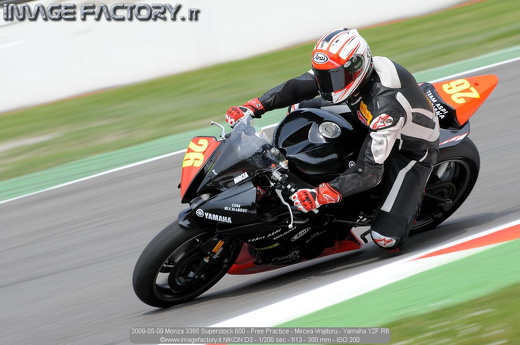 2009-05-09 Monza 3395 Superstock 600 - Free Practice - Mircea Vrajitoru - Yamaha YZF R6